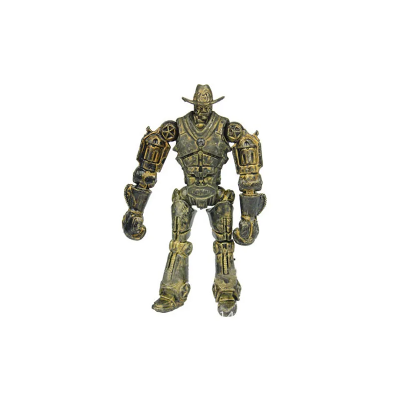 8pcs 13cm Real Steel Zeus Atom Midas Adam Raider Robot GK Model Kids Fans Charm Toys Small Present Ornament Birthday Gift