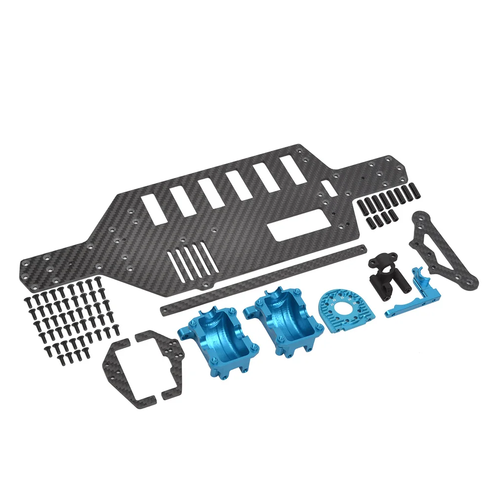 RcAidong-chasis de cubierta inferior de fibra de carbono 1/10, caja de cambios para Tamiya, TT-02, TT02D, TT02SRX, TT02R, RC, coche de deriva en carretera