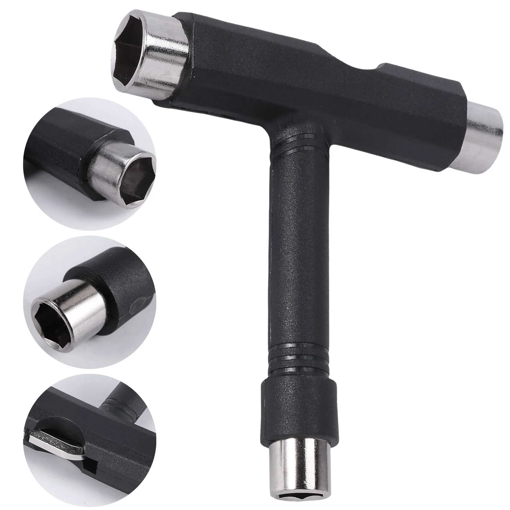 SMIEA Skateboard Hardware,Skate T-Type Tools Skateboard Riser Shock Pads,Shockpads Hardware Screws,Axle Washers/Nuts/Spacers