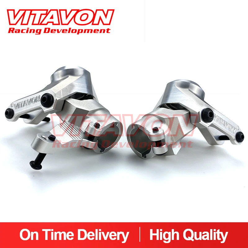 VITAVON SCX6 CNC Alu #7075 Front Knuckle & C Hub for Axial SCX6 Jeep 1/6