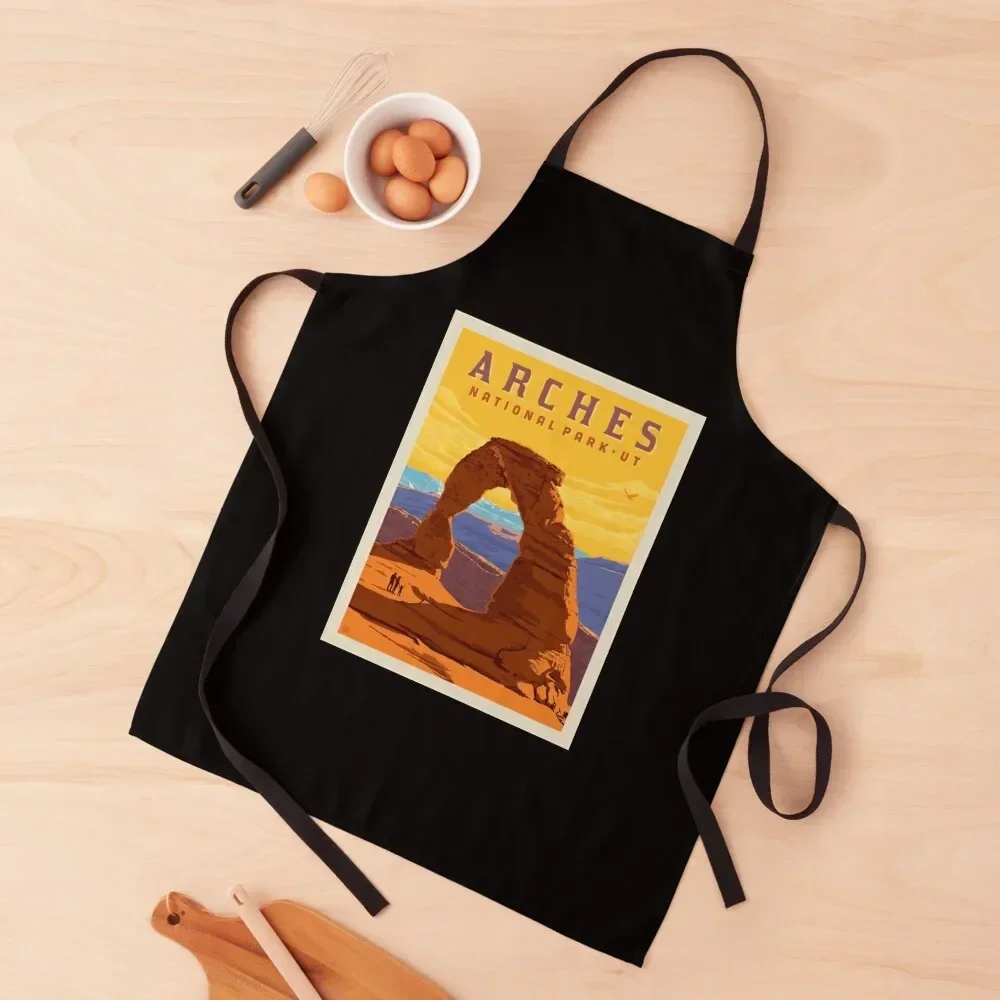 Arches National Park Apron chefs Womens Dresses home women kitchen jacket woman Apron