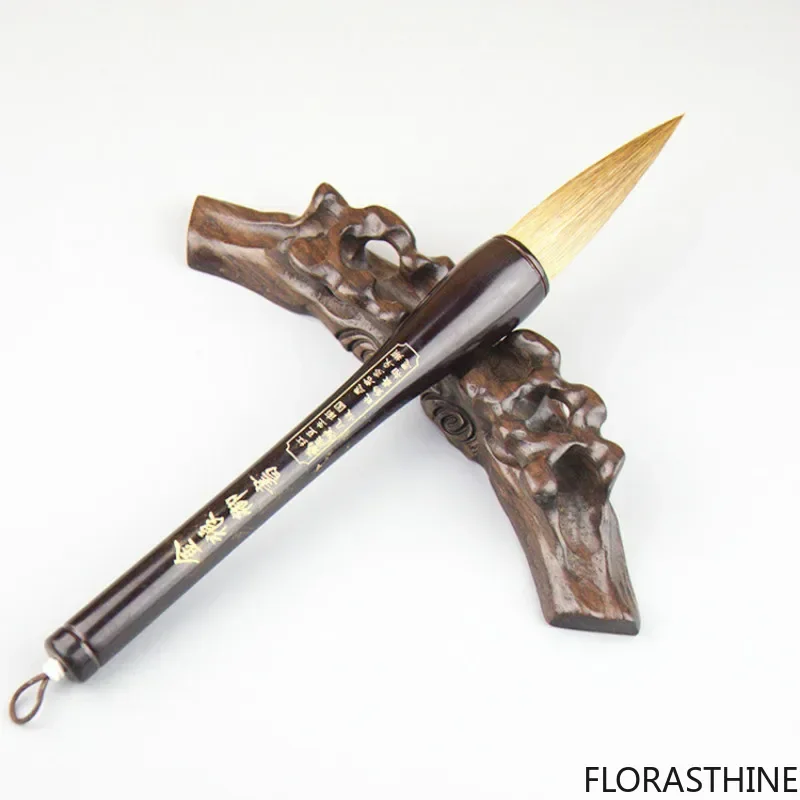 Chinese Calligraphy Brush Pen Rabbit Mixed Hair Chinese Painting Pen Brush Large Hopper-shaped for Couplets Tinta China