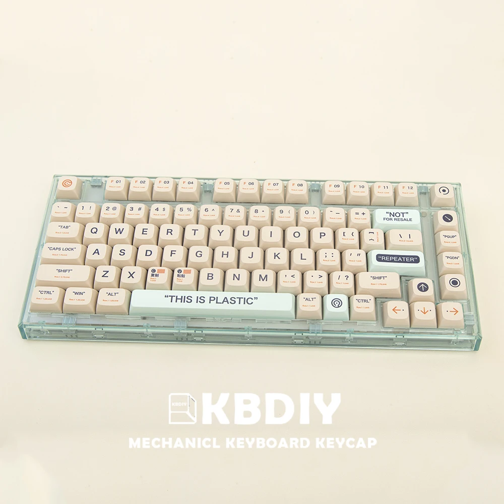 KBDiy PLASTIC Keycap XDA Profile PBT DYE-SUB Keycaps for Mechanical Keyboard Custom DIY 140 Key Caps Set Anne Pro 2 TM680 Ik75