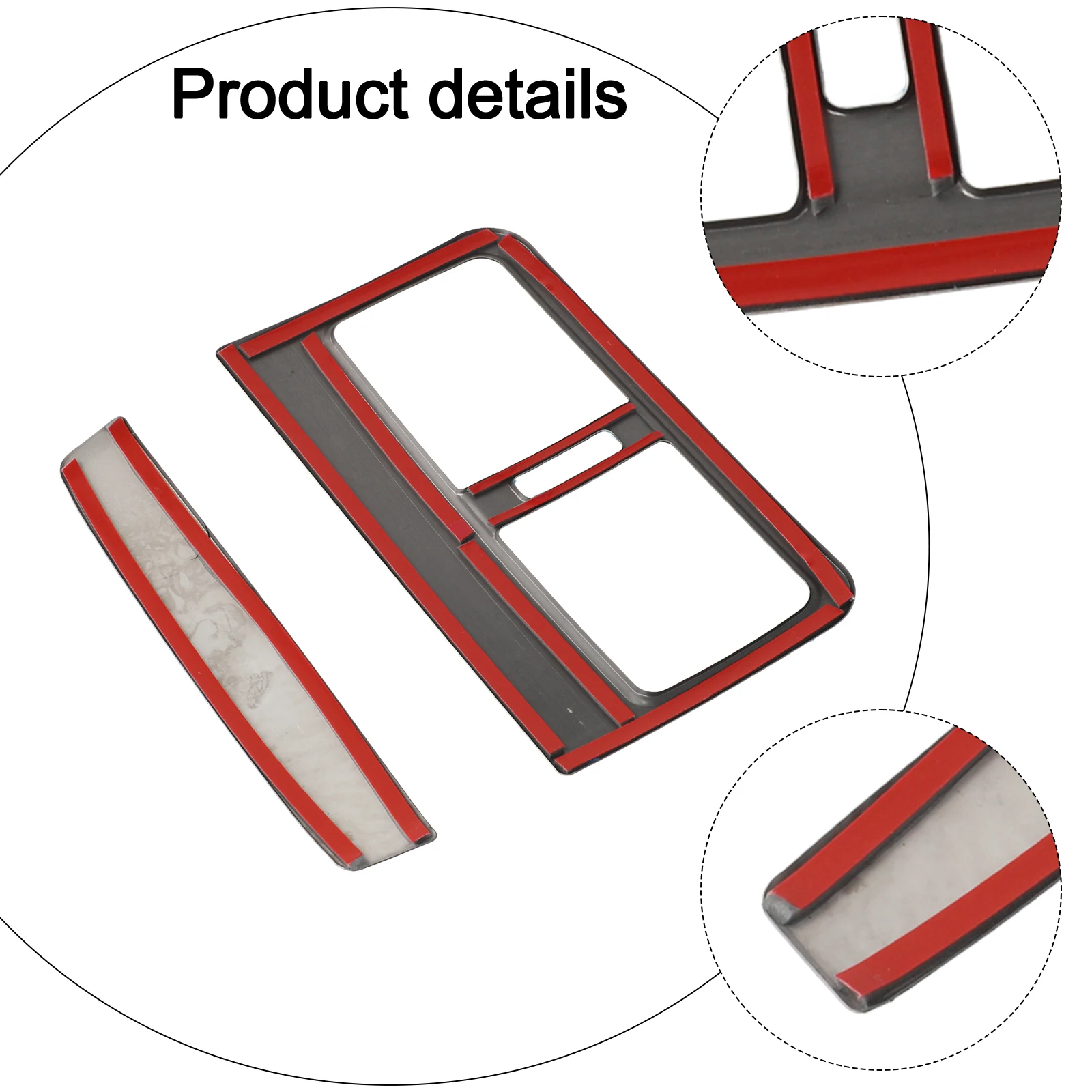 

Sleek and Modern Rear Seat Air Outlet Vent Frame Trim for Mazda CX30 2020 2023 and Stylish Armrest Box Strip Addition