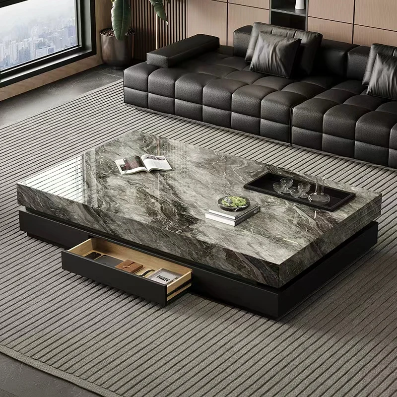 

Nordic Decoration Coffee Table Modern Designer Organizer Clear Side Table Minimalist Center Service Couchtisch Home Furniture