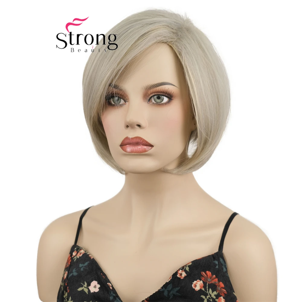 

StrongBeauty Короткий парик Боб для женщин Синтетические парики с стрижкой пикси Натуральный парик Боб