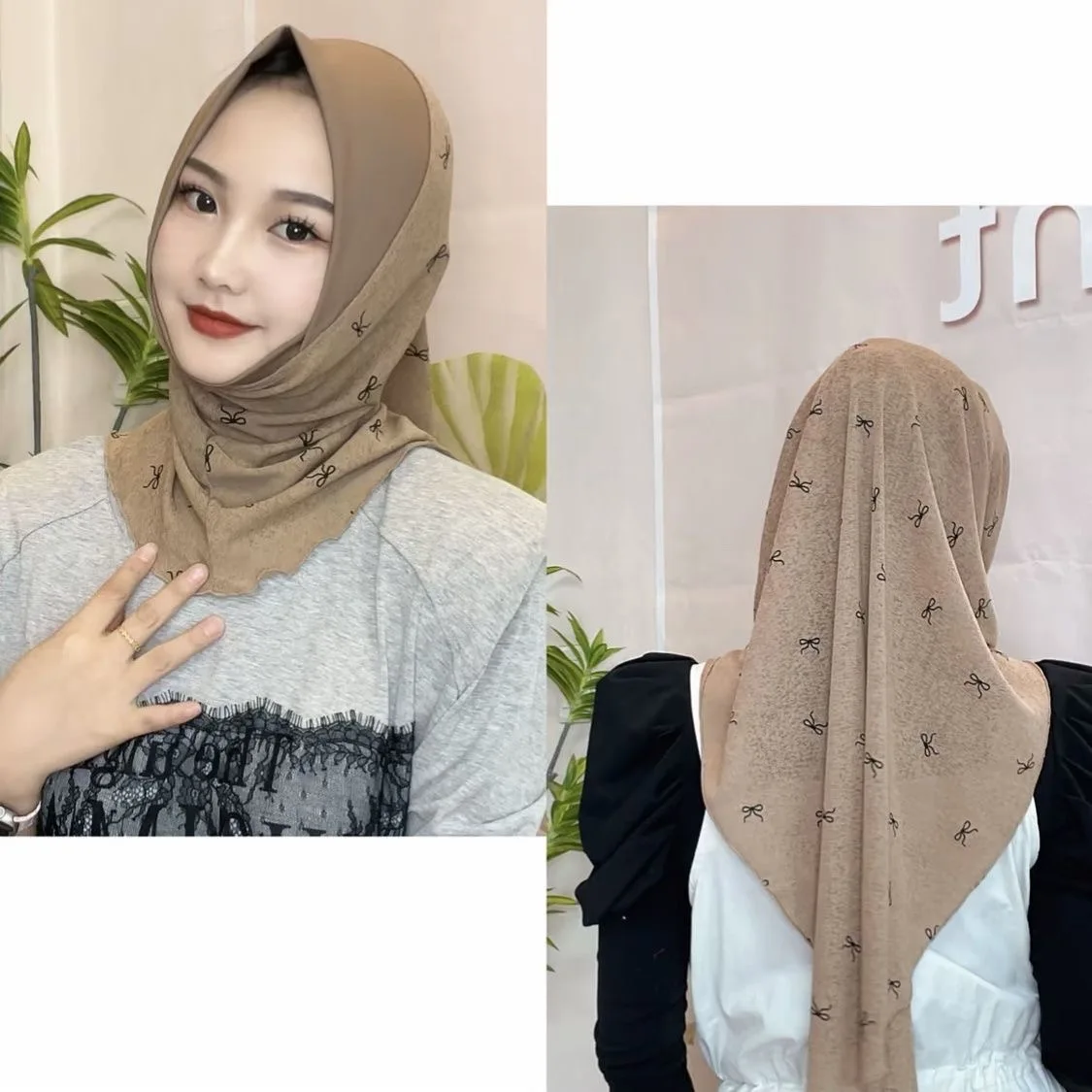 Summer Airy Muslim Girls Wrap Instant Hijabi Scarves