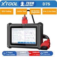 XTOOL D7S V2.0 Full System Diagnostic Scanner ECU Coding Key Programmer FCA Auto Auth Built-in CANFD DOIP PK D7