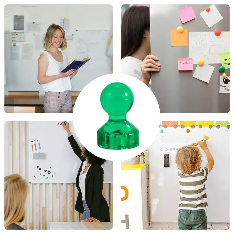 Whiteboard Magnets 10pcs Push Pins With Strong Magnets Decorative Fridge Magnet Fun Magnetic Pushpins Calendar Whiteboard Magnet