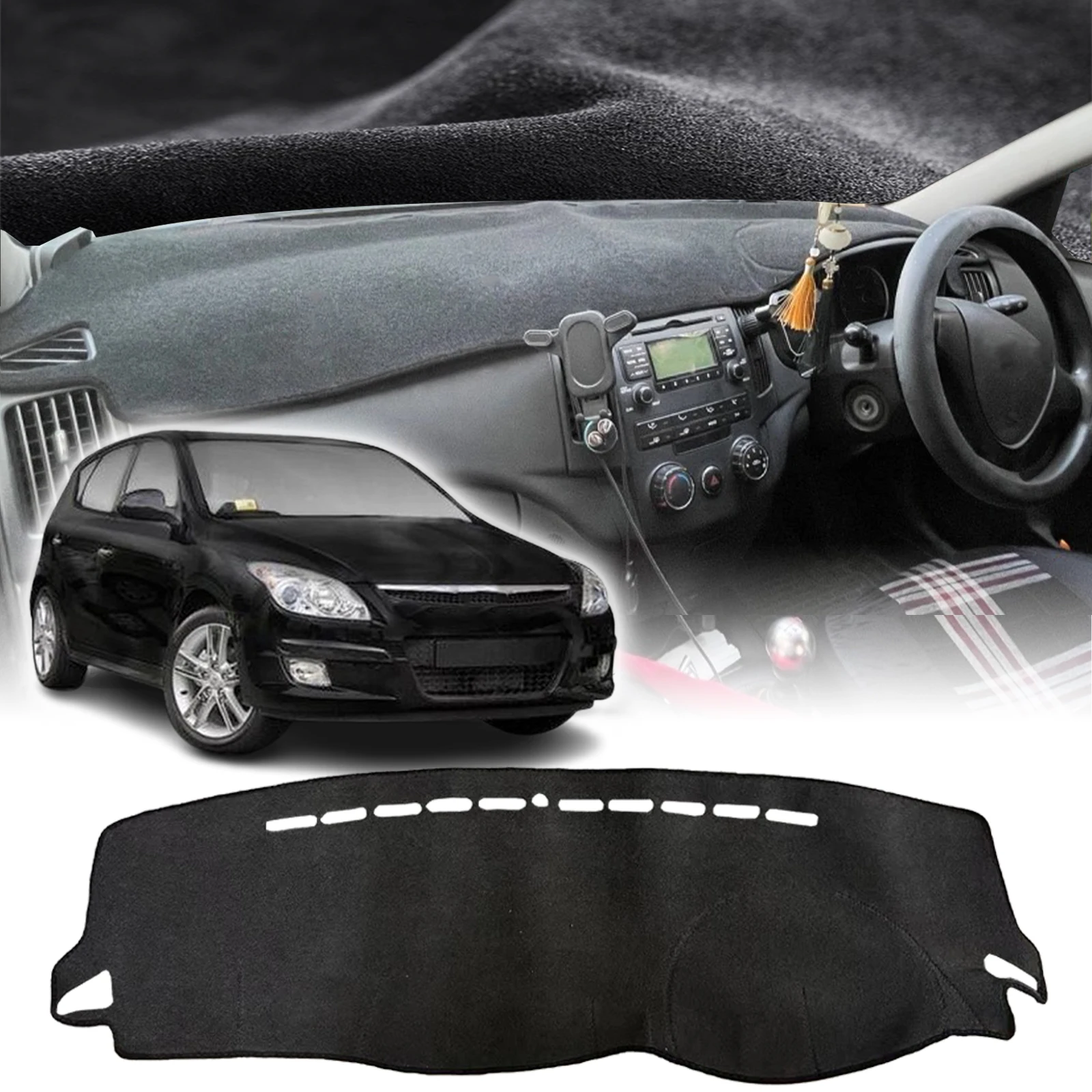 

fit for Hyundai i30 Elantra 2007-2010 Accessories Car Dashmat Dashboard Cover Pad DashMat Sunshade Protective Carpet