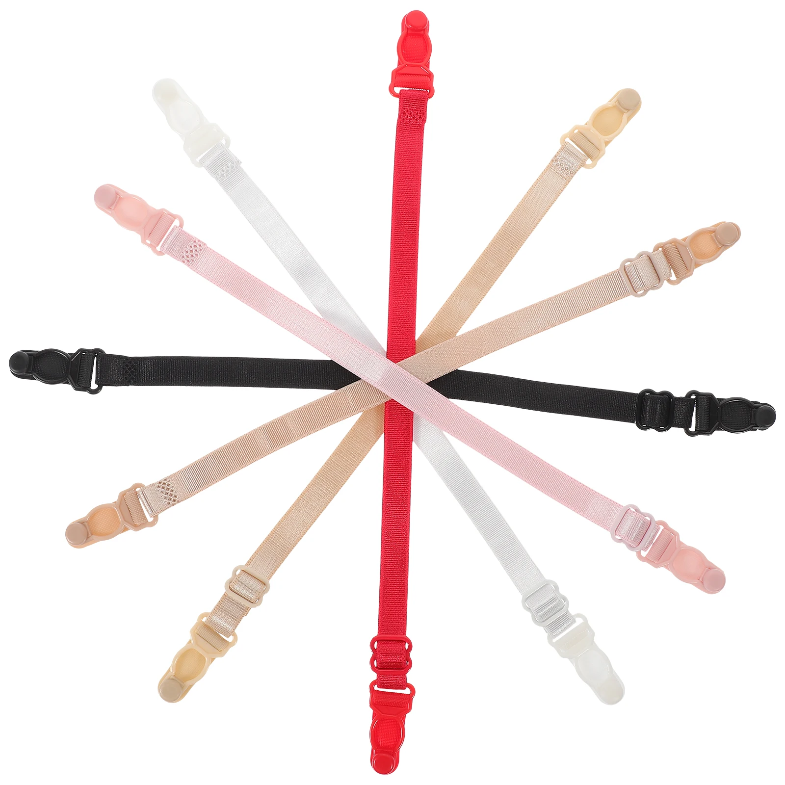 

6pcs Anti-slip Strap Holders Durable Women Non-slip Buckle Back Clips Hide Straps Sports Bras Anti-Slip Buckle Accessories