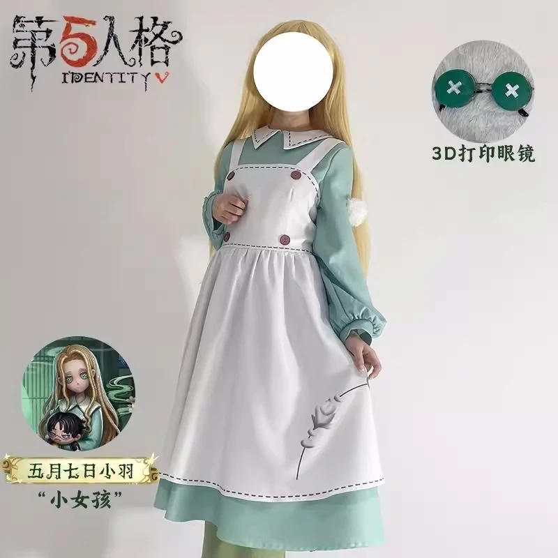 Little Girl Cosplay Game Identity V Anime Women Fashion Overall Dress Pants Costume Role Play Clothing Halloween Suit Stock