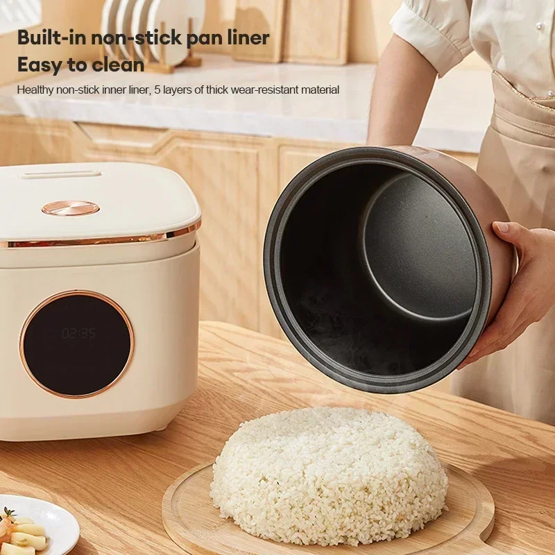 Smart Mini Rice Cooker 5L Multifunction Cooker 2-3 People Portable Electric Cooker Nonstick Pot for Kitchen Home cooking Machine