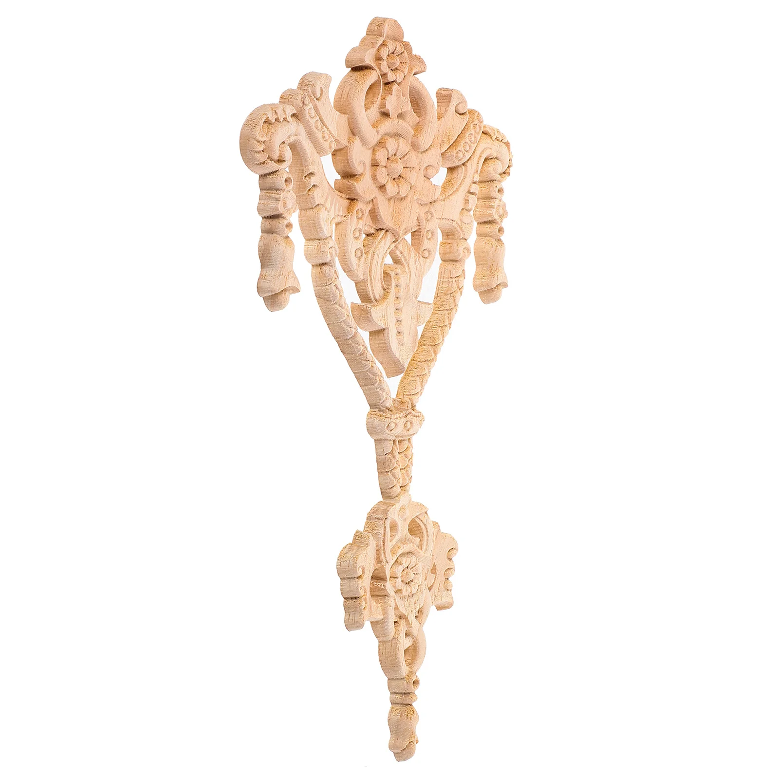 

Wood Carved Applique Decorative Furniture Woodcarving Decor for Doors Cabinets Wood Appliques Baroque Decor Onlays