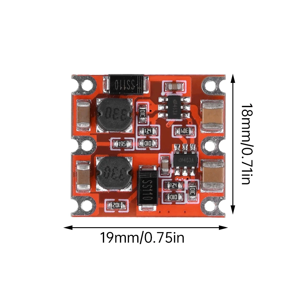 Módulo de potencia reductor de DC-DC, convertidores de voltaje Negativo Positivo, adaptador de corriente Buck, 7-50V a ± 5V/± 12V