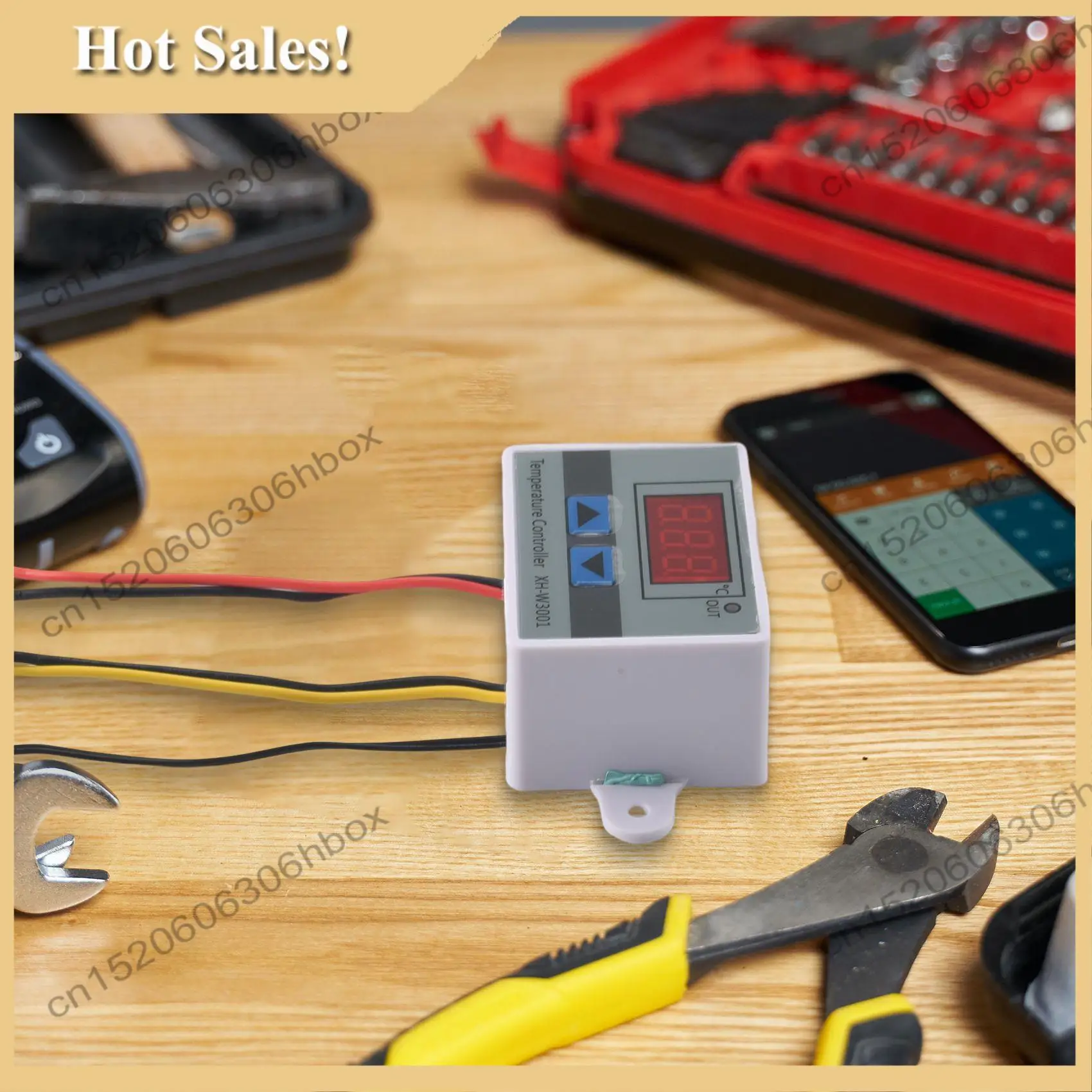 

-HOPE 10A AC110-220V Digital LED Temperature Controller XH-W3001 For Incubator Cooling Heating Switch Thermostat NTC Sensor