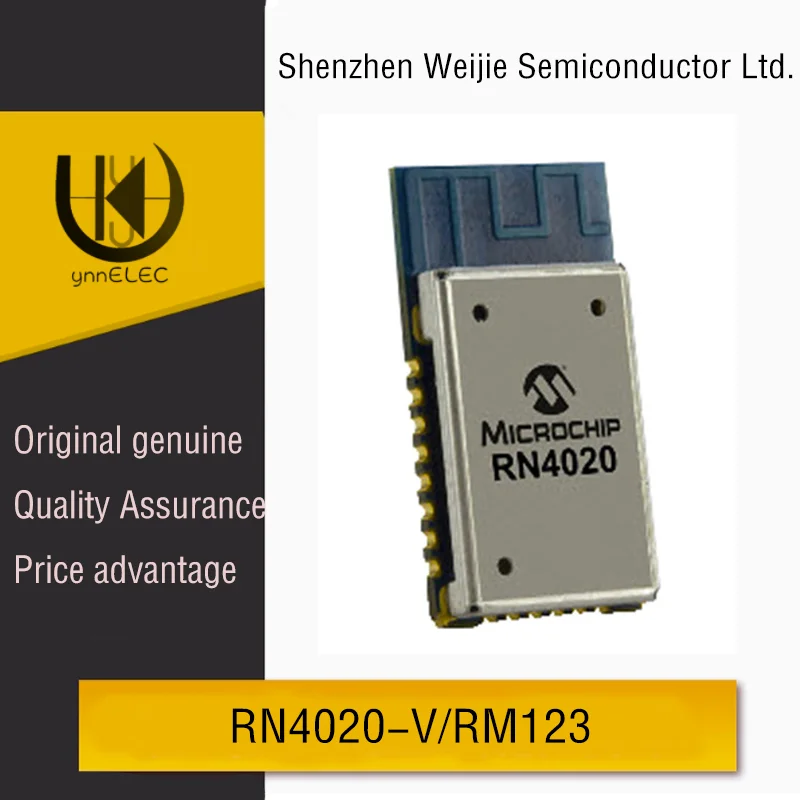 

7.5dBm Boosted BLE 4.1 | RN4020-V/RM123 for Industrial IoT | FCC/CE Certified