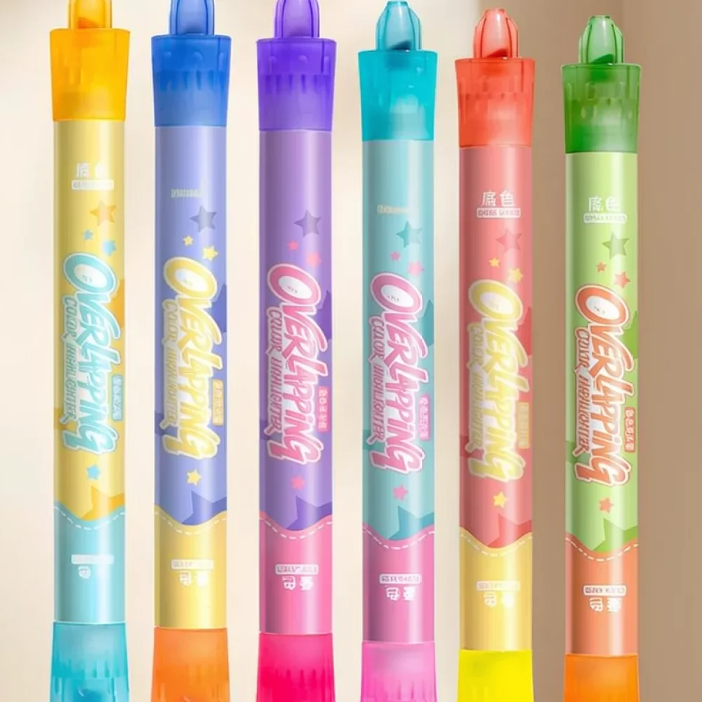 Мягкие цветные стираемые марке – обзор и цена Pastel Highlighter Set Double Ended
