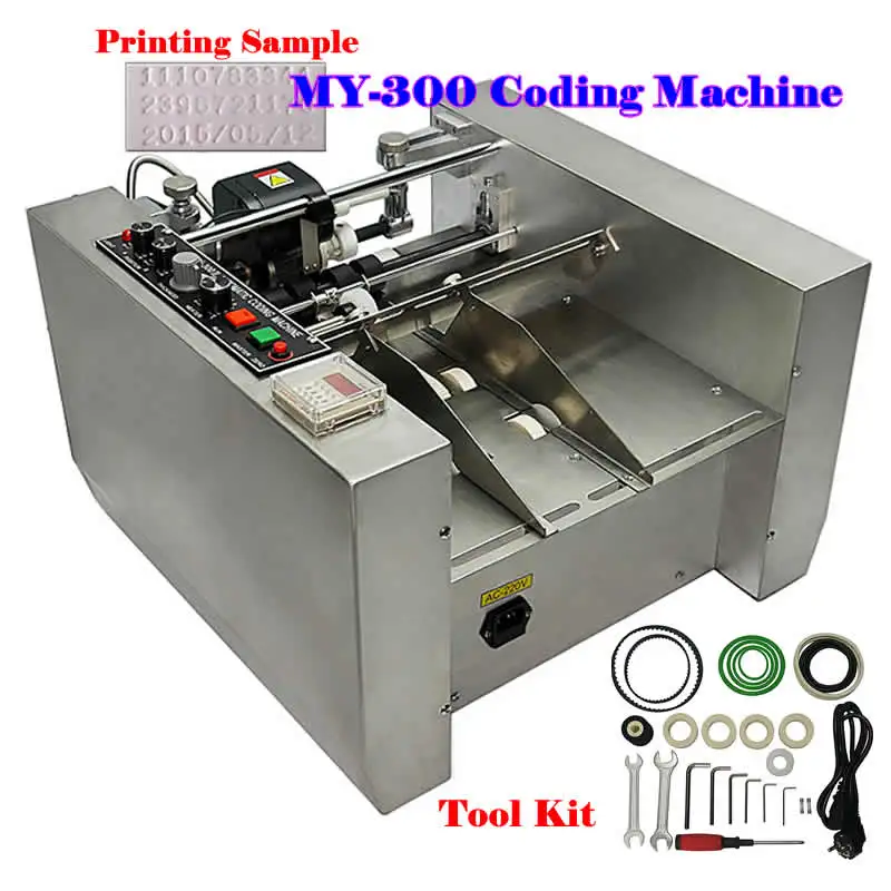 

MY-300 Automatic Expiry Date Printer Impress or Solid-ink Coding Printing Machine with Complete Tool Kit