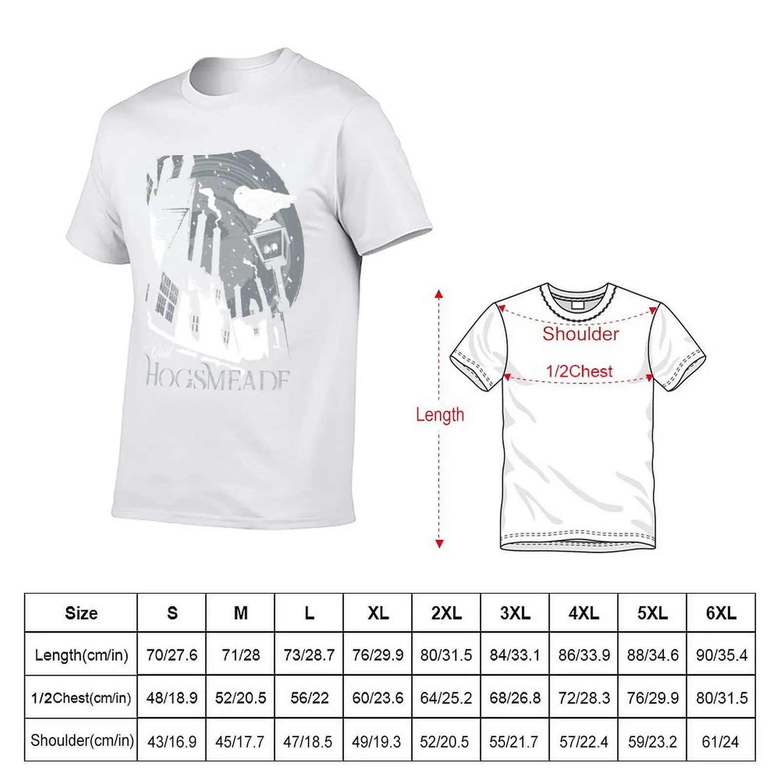 Visit Hogsmeade (gray) T-Shirt t shirts cotton 100% t shirts with prints T-Shirt