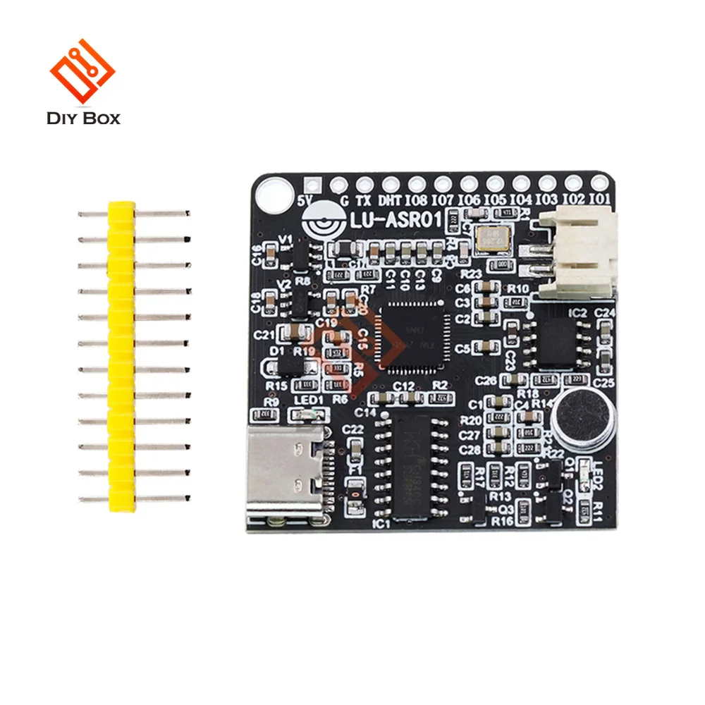 LU-ASR01 Intelligent Voice Recognition Module Voice Board VRM 5V Power Supply USB 3W Power Amplifier 8Ω Smart Home Appliances