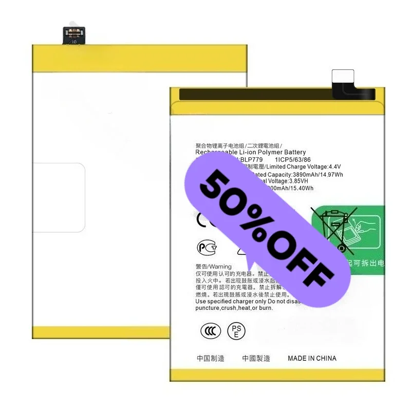 Battery for OPPO  Reno 2/2F/2Z/3/3A/3 Pro/4/F17/5/6/5F/5 Lite/5z 5G/6/5 Pro/5 Plus/5 Pro Plus/6 5G/7Z/8Z/7 4G/8 4G/8Z 5G/8T/9/10