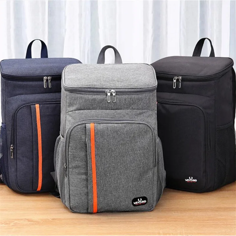 18L Extra Large Thermal Food Bag Cooler Bag Takeaway Refrigerator Box Fresh Keeping Food Delivery Backpack Insulated Cool Bag