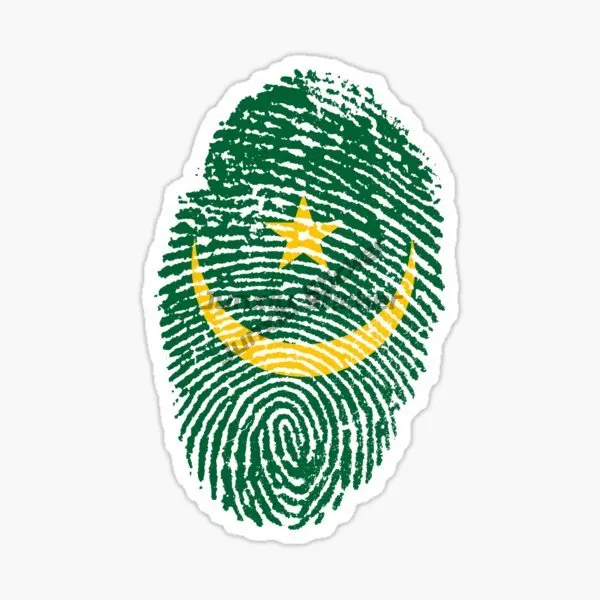 Mauritanian Flag, National Emblem, Car Sticker, Vinyl Self-adhesive Waterproof and Sunscreen Decorative Sticker