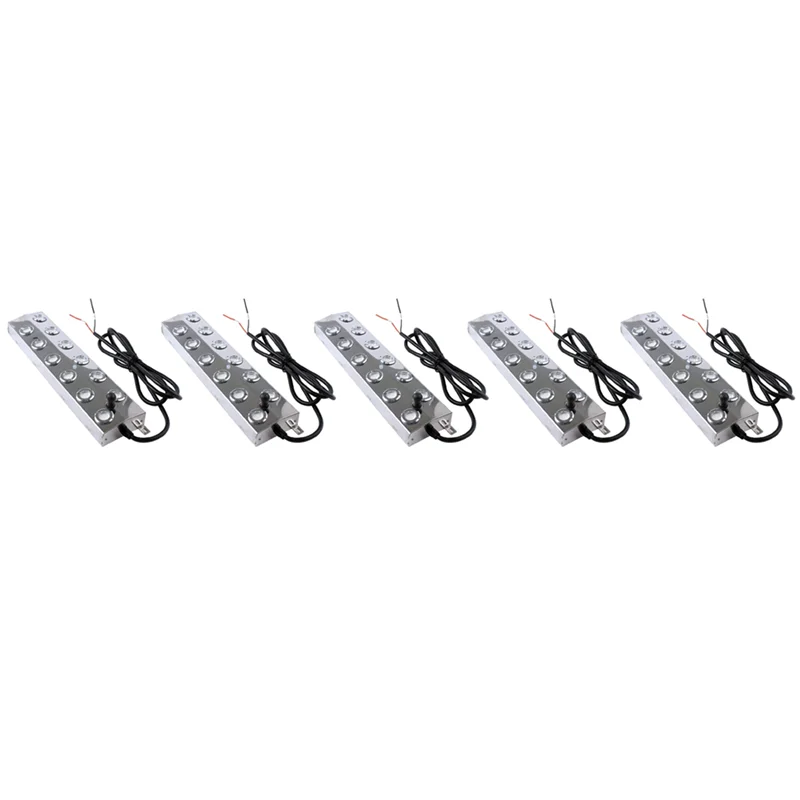 ABFS 5X 12 Heads Mist Maker Ultrasonic Mist Fogger Air Humidifier Water Fountain Fog Maker Machine Stainless Steel Fogger