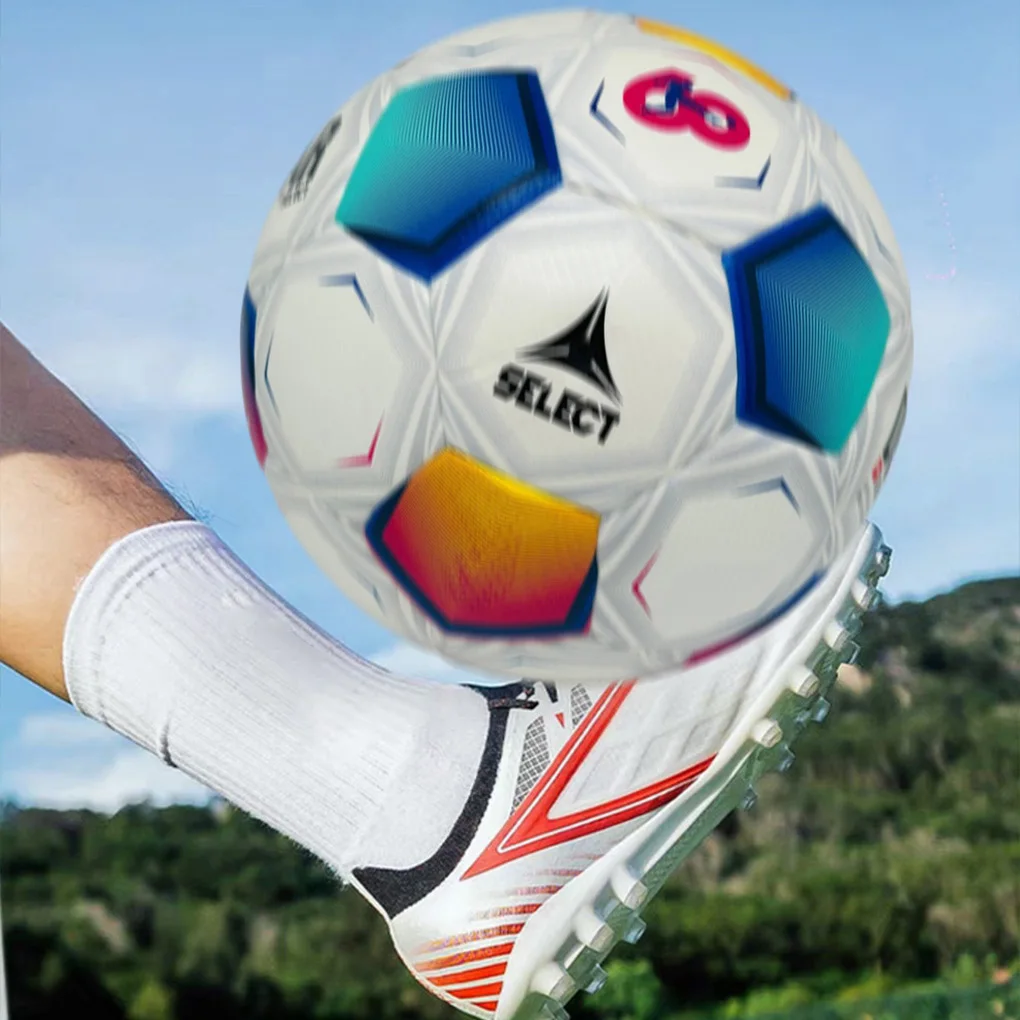 Balón de fútbol ze 5, engrosado y resistente al desgaste, para duradero y al descanso de caída, juego con reposapiés de desgaste