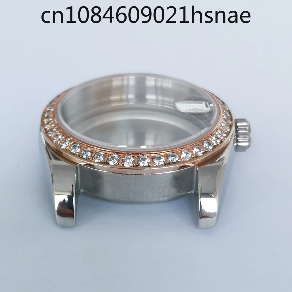 Modified watch accessories 36mm permanent stainless steel transparent bottom sheet Sapphire glass can be installed NH35/36