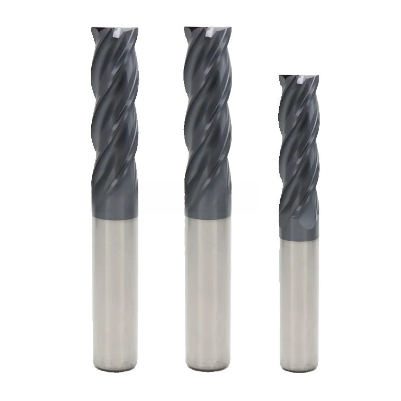 Carbide Inch Milling Cutter 1/8 3/16 1/4 5/16 3/8 1/2" CNC End Mill 4 Flute Professional HRC55 3.175 6.35 12.7MM