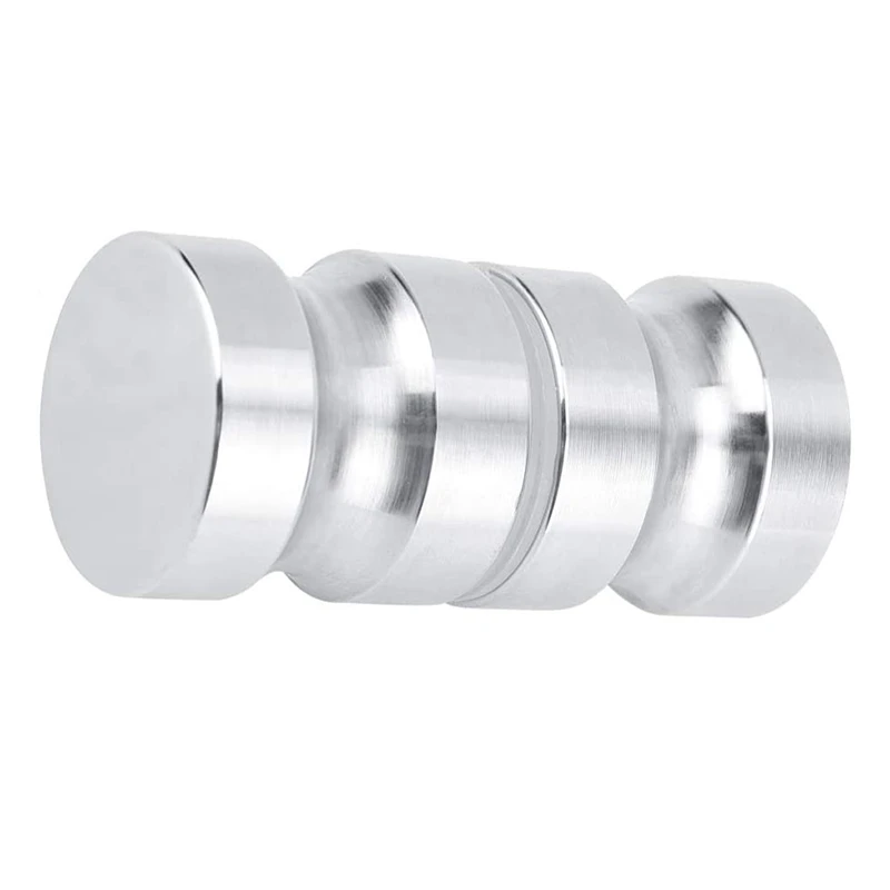 Manopola per porta in vetro per doccia a doppia faccia maniglia per porta in acciaio inossidabile 304 per accessori Hardware per mobili