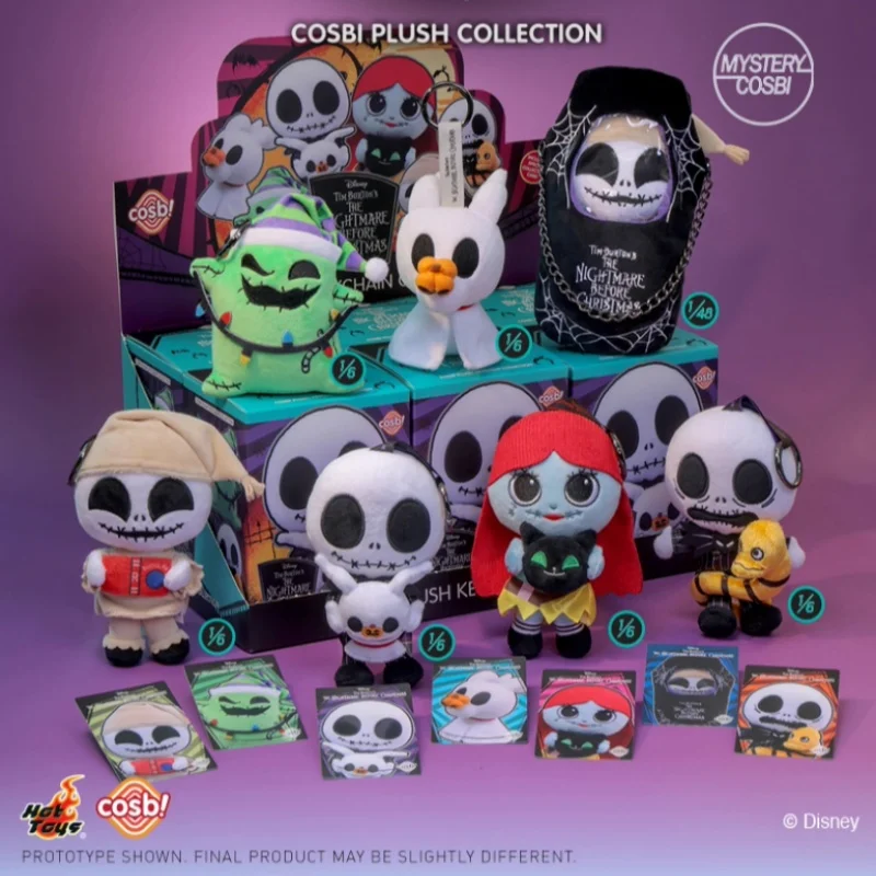 

Горячие игрушки Timburton'S The Nightmare Before Christmas Series слепая коробка Cosbi плюшевый кулон Mystery Box подарок