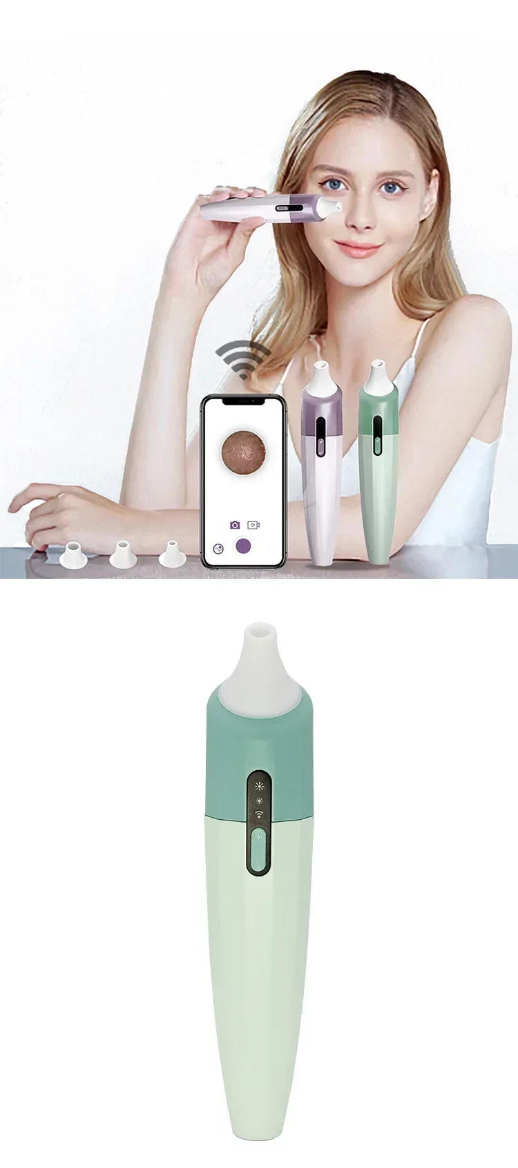 Visual blackhead device pore cleanser facial cleanser facial cleanser with camera