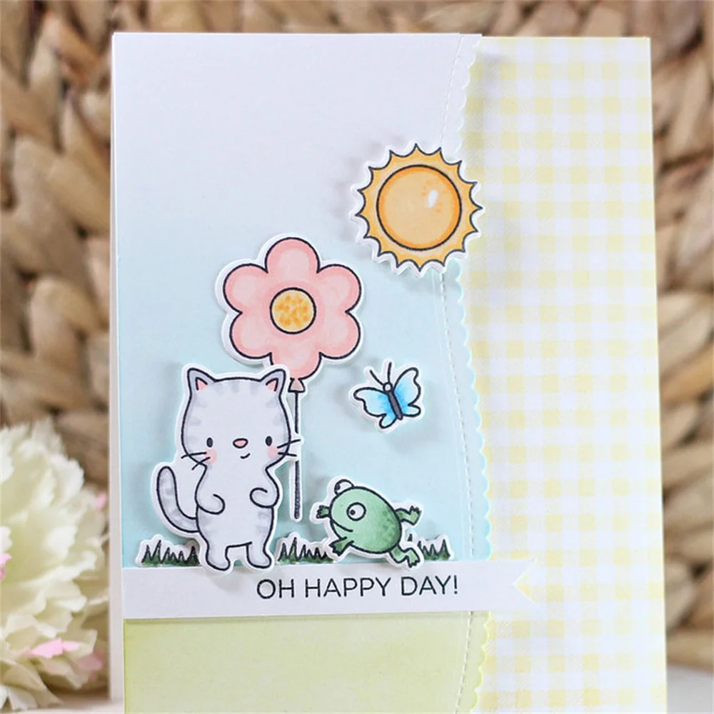 Little Animals Clear Stamps Sloth Elephant Crocodile Transparent Silicone Stamp For Scrapbooking DIY Craft Decoration Soft Stamp