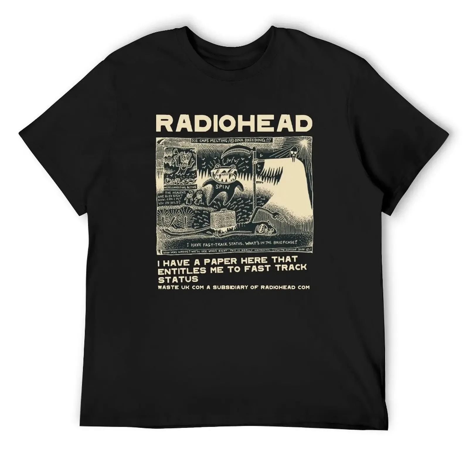 

Ok Computer Bends In Rainbows Kid A Hail to the Thief Pablo Moon T-Shirt cotton graphic tees animal prinfor boys Men's t shirts