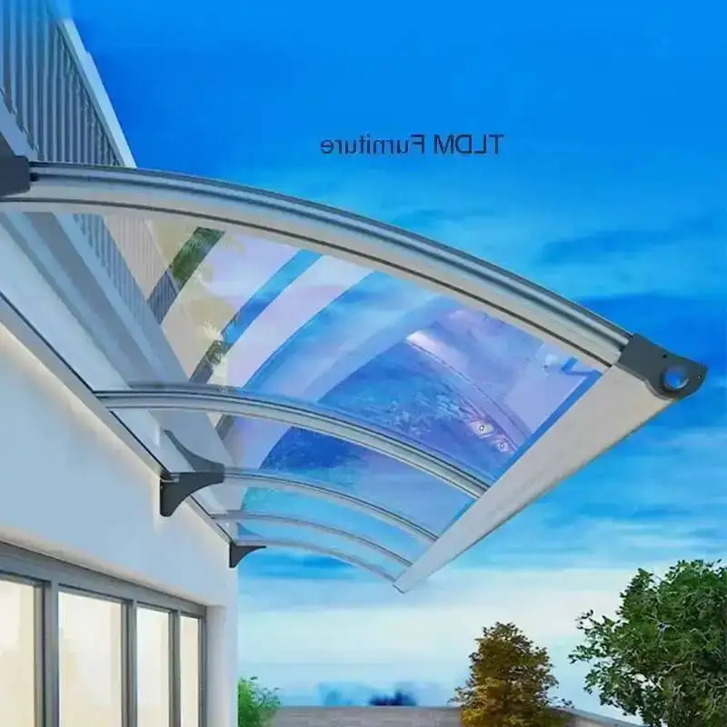 Large Sink Modern Aluminum Alloy Gazebos Home Window Courtyard Eaves Rainproof Pergola Transparent Plate Awning Garden Pavilion