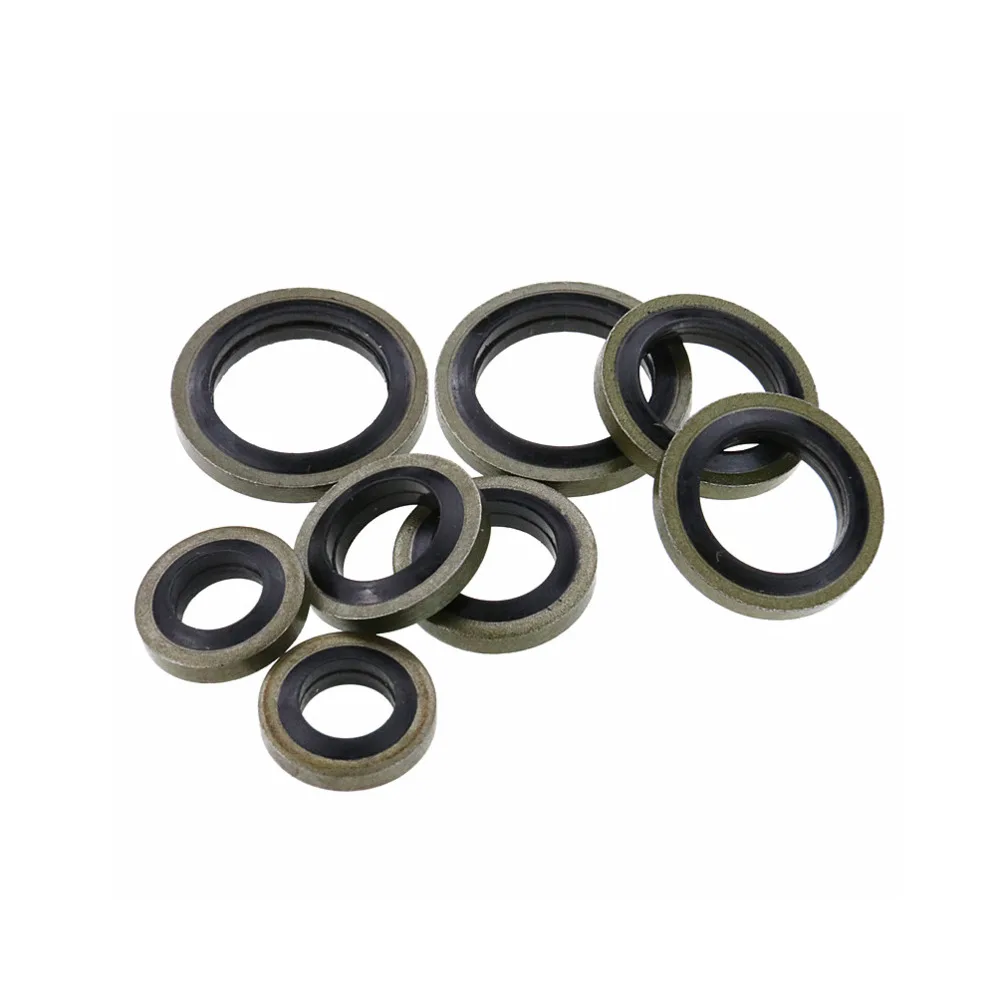 50pcs Motorcycle Banjo Bolt Washers Gaskets Rubber Pads Seals M6/m8/m10/m12 For Honda Yamaha Kawasaki Suzuki