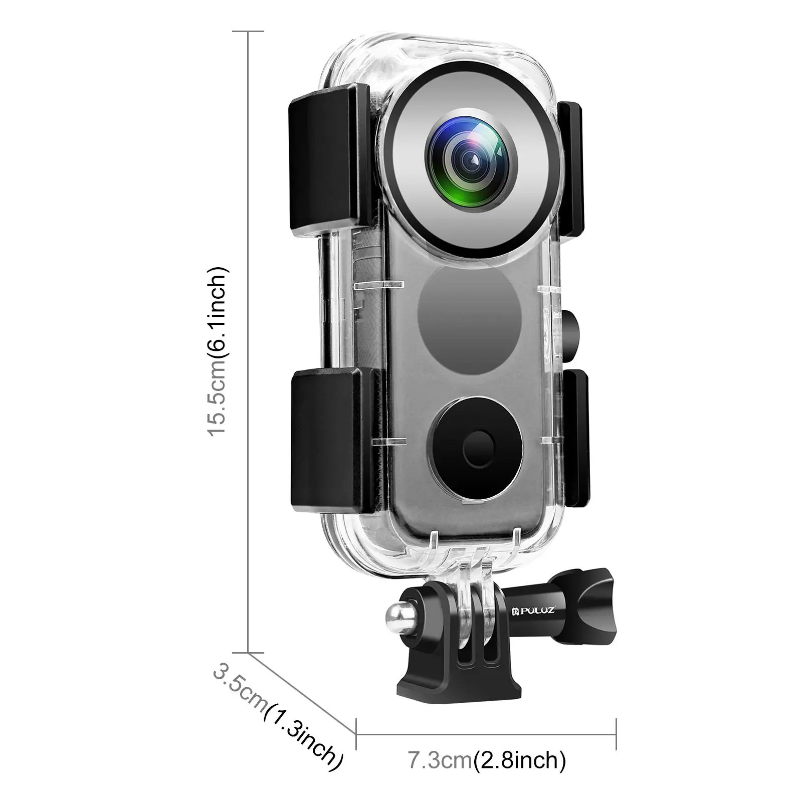 PULUZ Insta360 X2 Accessories 30m Underwater Waterproof Housing Case For Insta360 ONE X2