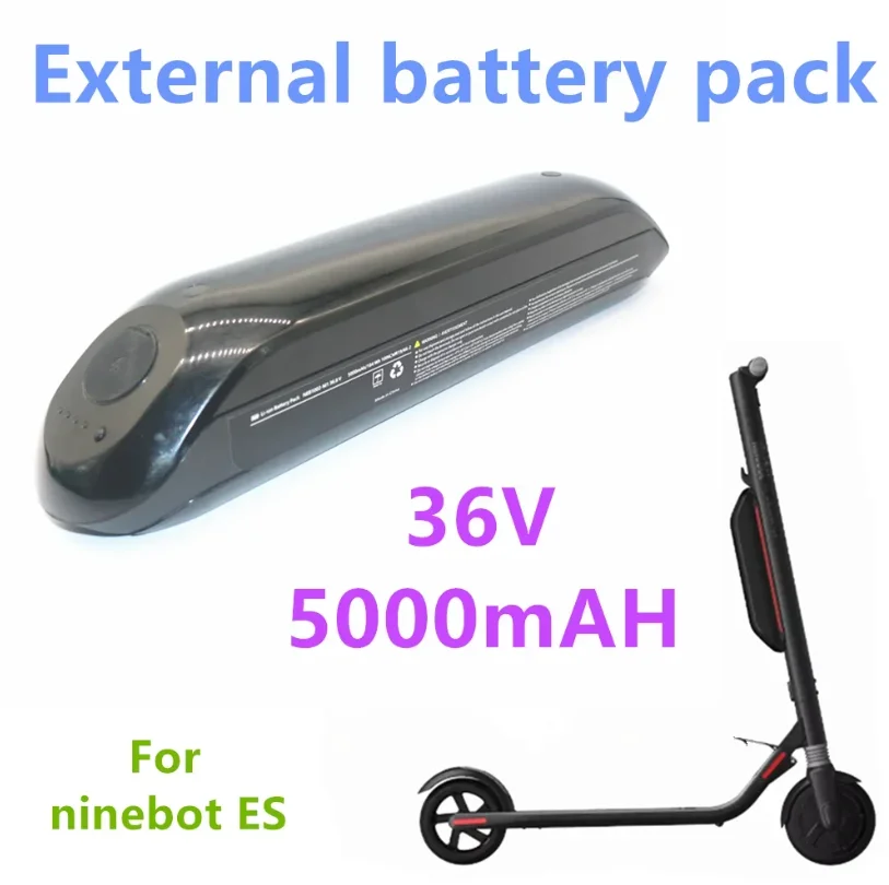 36V 5200mAh External Battery Scooter Battery Is Suitable for Ninebot Segway Es1/2/4 Series, Electric Scooter Accessories