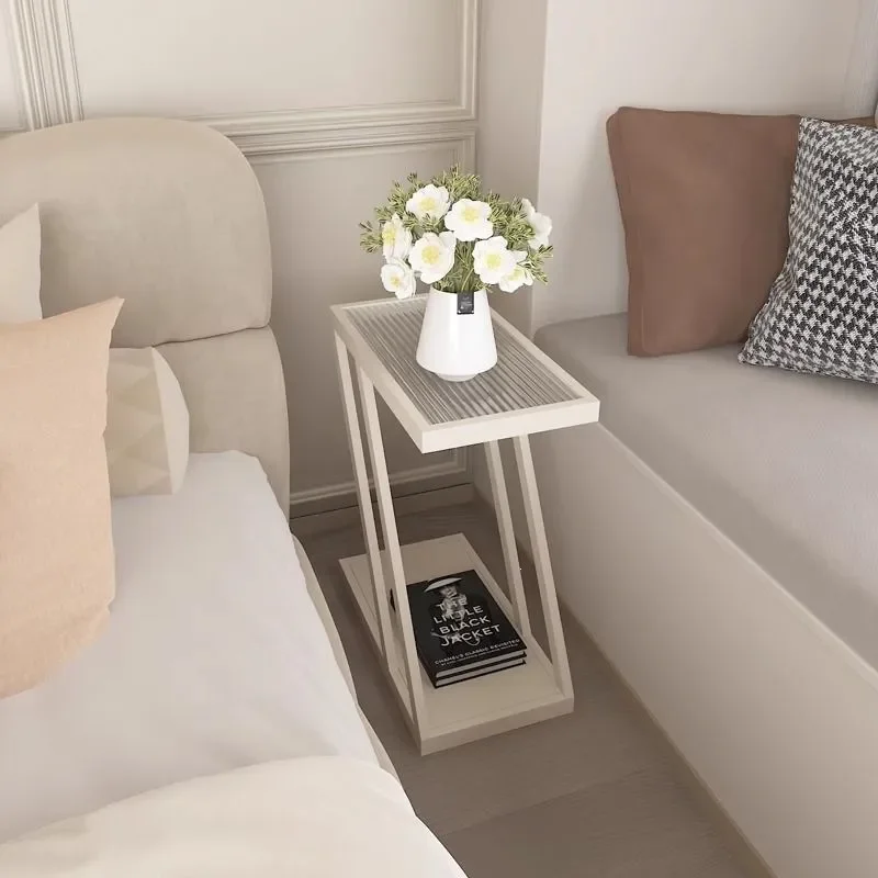 for Extremely Narrow Bedside Table Simple Bedroom Small Crevice Rack Light Luxury Sofa Edge Removable Ultra-narrow