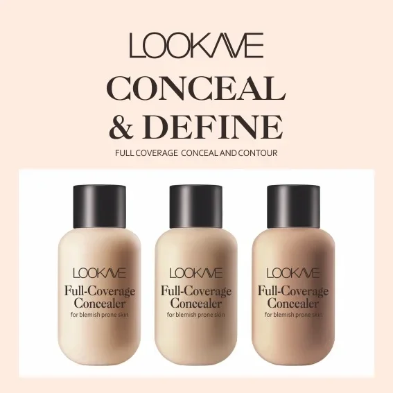 3 Colors Matte Liquid Concealer Foundation Cream Waterproof Concealing Eye Dark Circle  Whitening Lasting Face Makeup Cosmetics