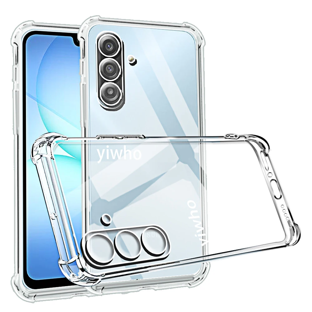 Przezroczyste etui na telefon Samsung Galaxy A17 4G 5G A07, przezroczysta, miękka obudowa z TPU na tył…