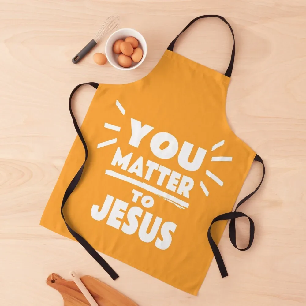 You matter to Jesus Apron Waiter Uniforms Womens Dresses Hairdressing Apron