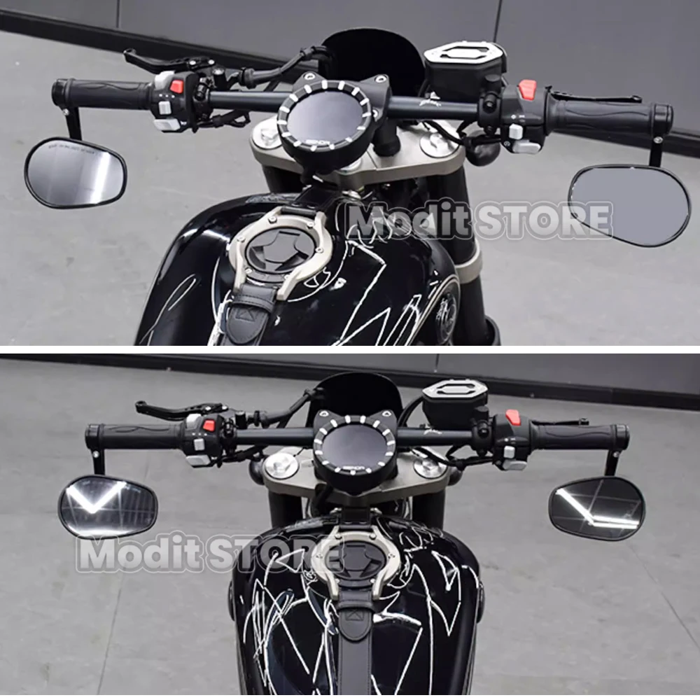 For Benda NAPOLEON BOB 500 450 Napoleon bob 250 Motorcycle Bar End Handlebar Mirrors Aluminum 7/8