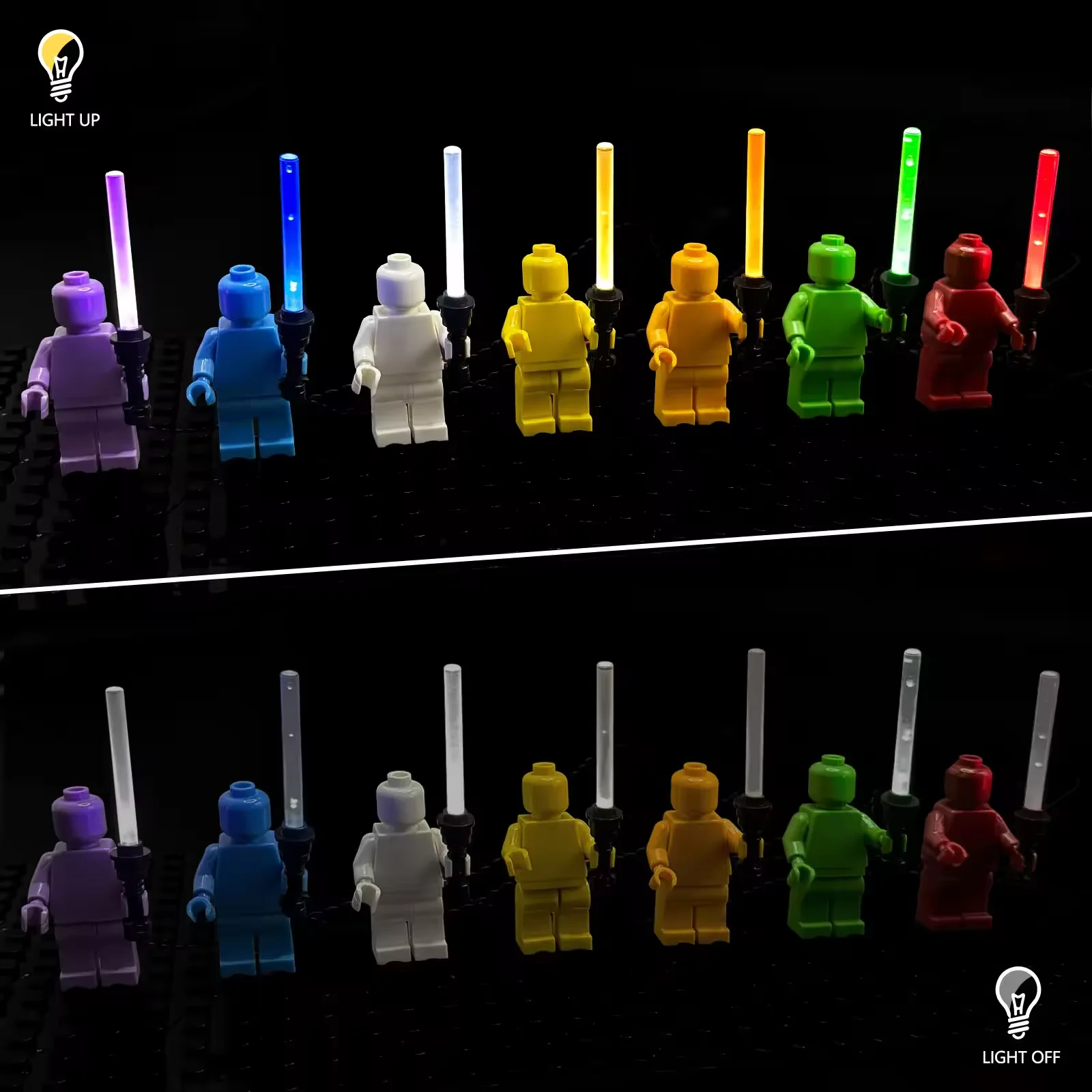 LYBMTWF 7pcs Lightsaber mini figures Accessories, Building Block Toy  Accessories