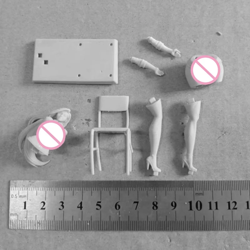 情熱的な少女フル樹脂フィギュアモデルキット 1/24 スケール未組み立て未塗装おもちゃ