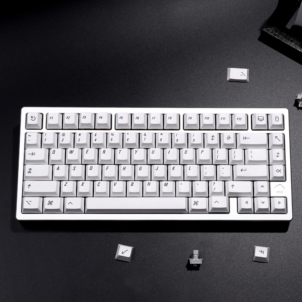 148 Keys Minimalist White Keycaps PBT Cherry Profile Dye Sublimation Keycaps For MX Mechanical Gaming Keyboard Keycaps