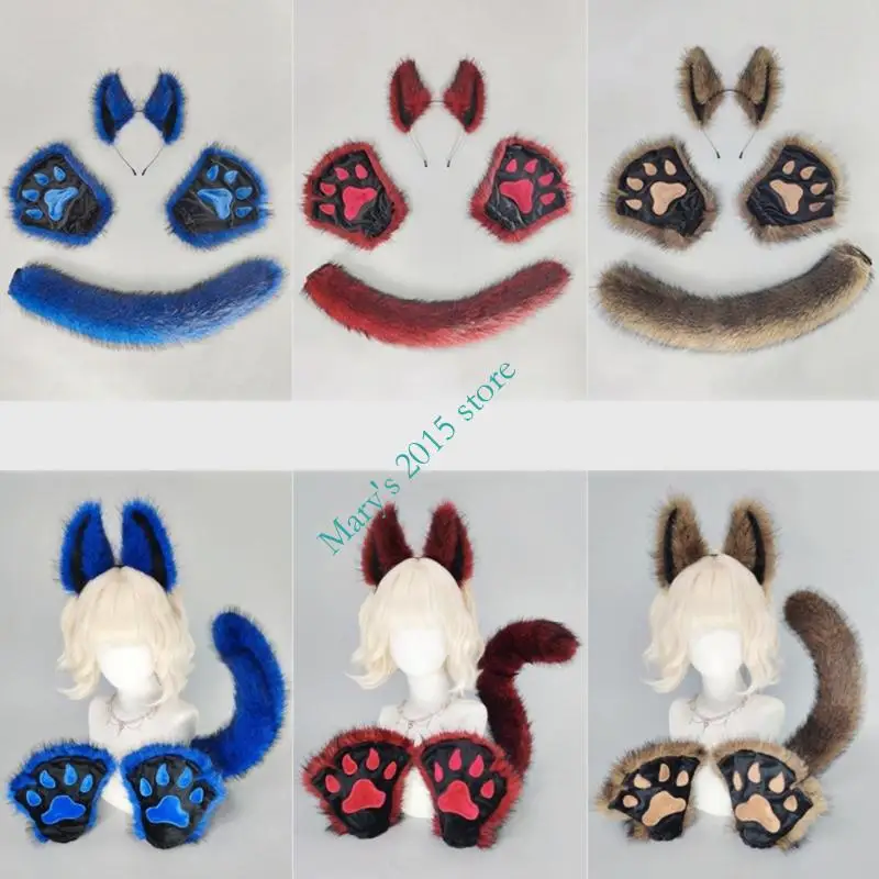 Wolf Cosplay Ears Headband Cartoon Costume Headpiece Perfect For Anime Conventions Theater Productions And Photo Props